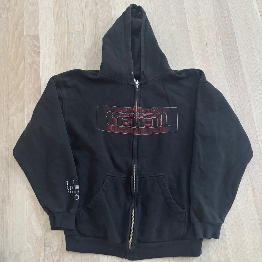 Tool Zip Up Hoodie Mens Large Black Good Used Condition 10,000 Days Graphic